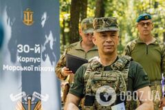 Сырский в День ВМС побывал в Донецкой области и наградил морпехов. Фото