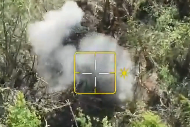 Воїни ЗСУ вистежили і знищили екіпаж дронів, який коригував удари по піхоті. Відео