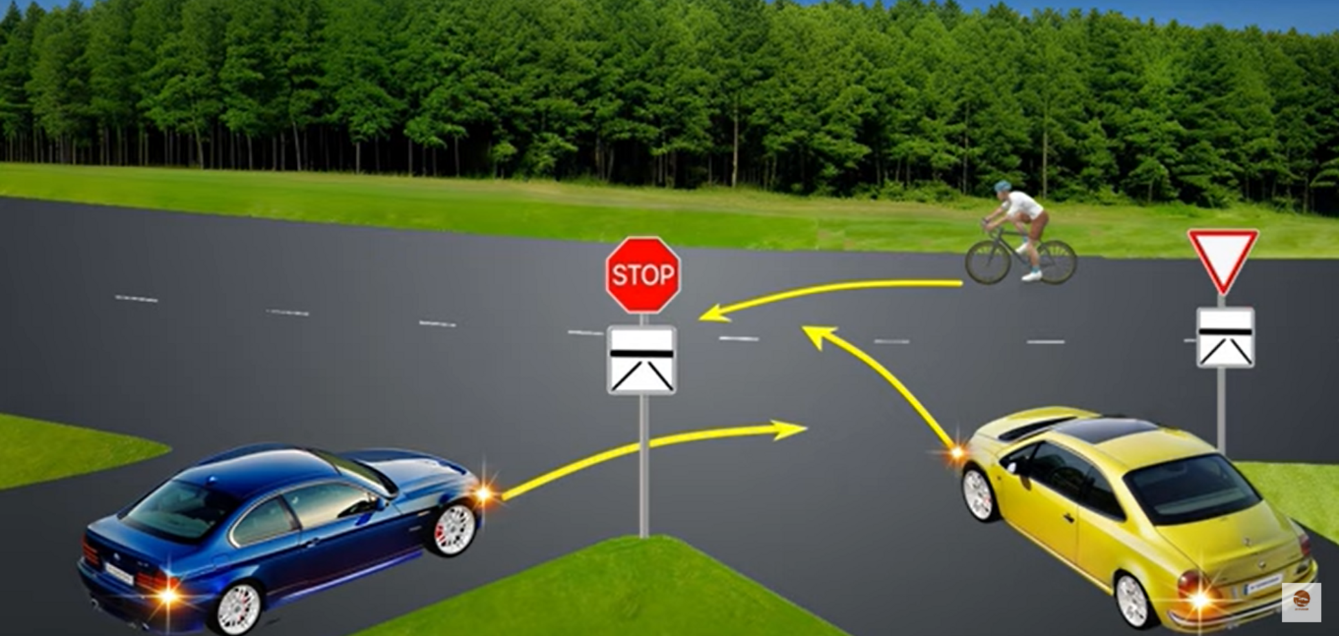 Хто за ким проїде перехрестя? Завдання з ПДР