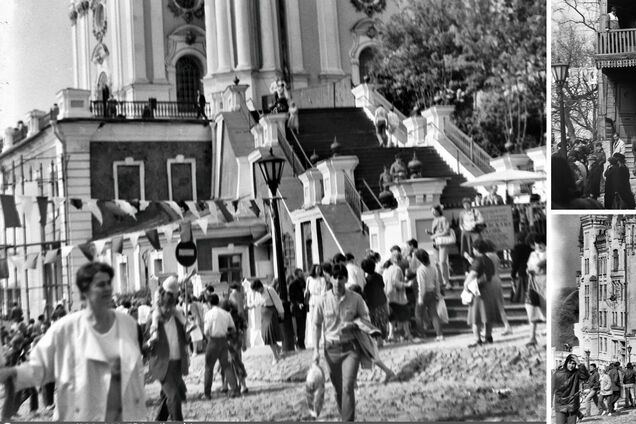 У мережі пригадали, як на Андріївському узвозі святкували перший День Києва у 1985 році. Фото