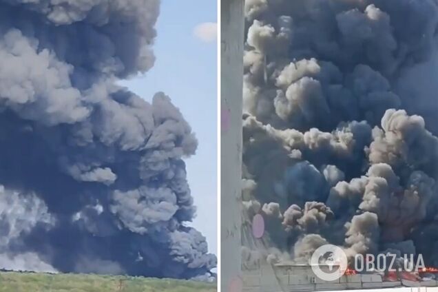У Ростові пролунали вибухи і спалахнула пожежа: над містом видніється стовп чорного диму. Фото і відео