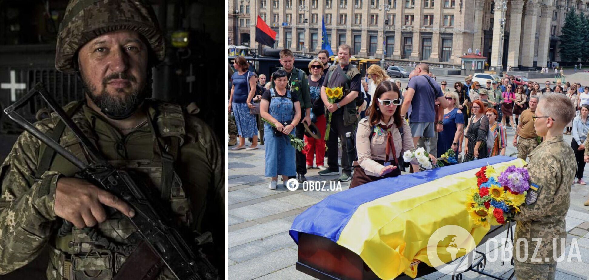 Вернулся на щите: в Киеве попрощались с военным, участником 'Пласта' Романом Орищенко. Фото