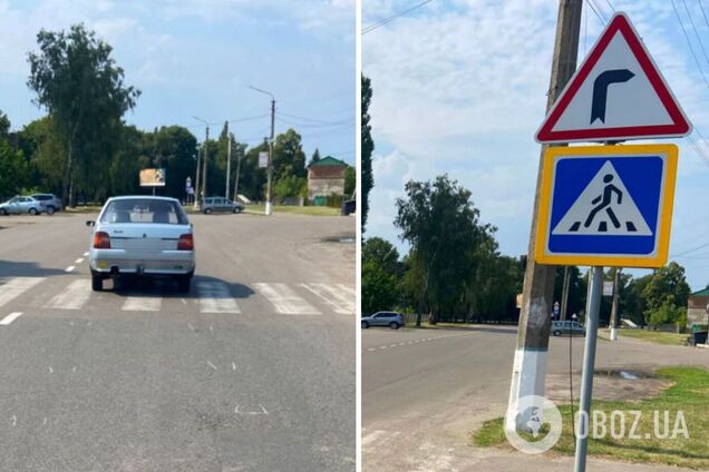На Киевщине легковушка на пешеходном переходе сбила женщину. Подробности ДТП и фото
