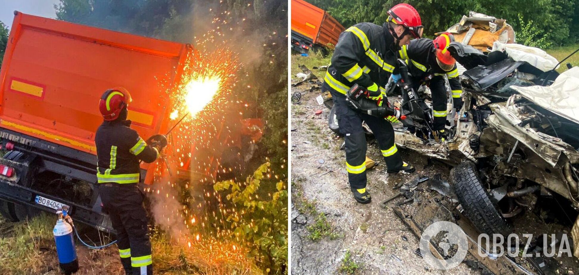 На Тернопольщине авто влетело в грузовик: погибли водитель и пассажиры. Фото