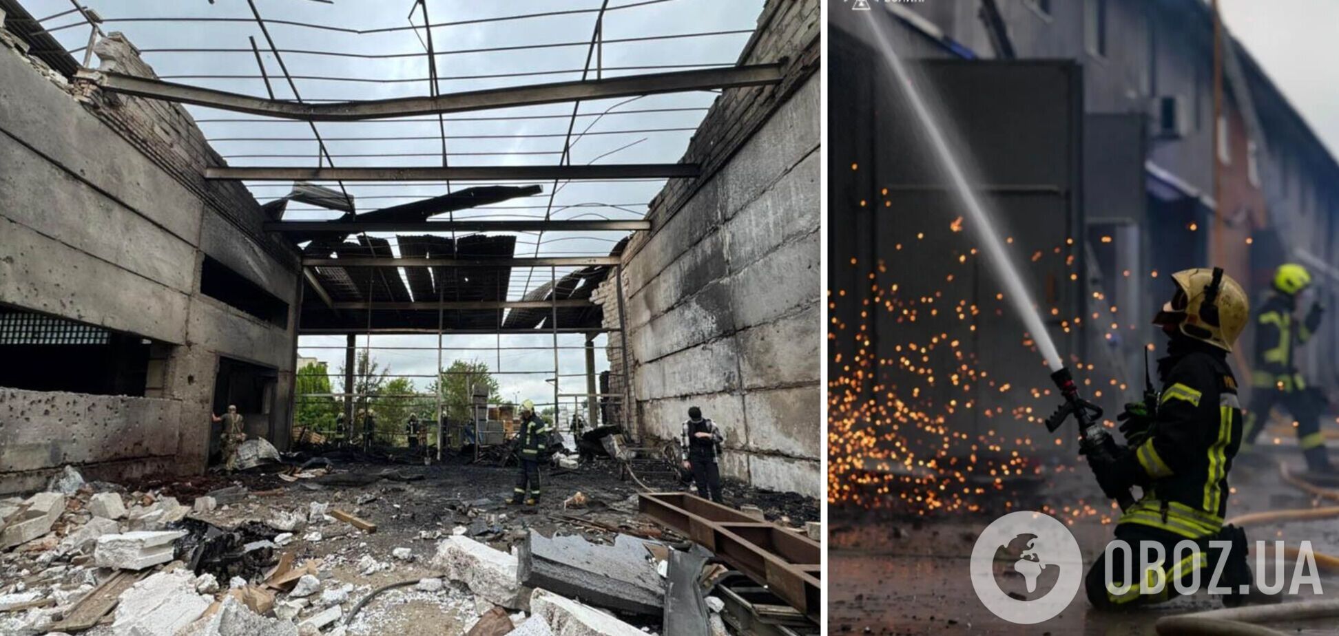 Росія влаштувала найбільш масовану атаку з застосуванням дронів і ракет на Луцьк: сталися займання. Фото