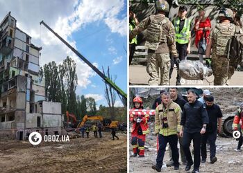 Глава МВД Клименко показал двигатель от российской ракеты, которая попала в дом в Киеве. Фото и видео