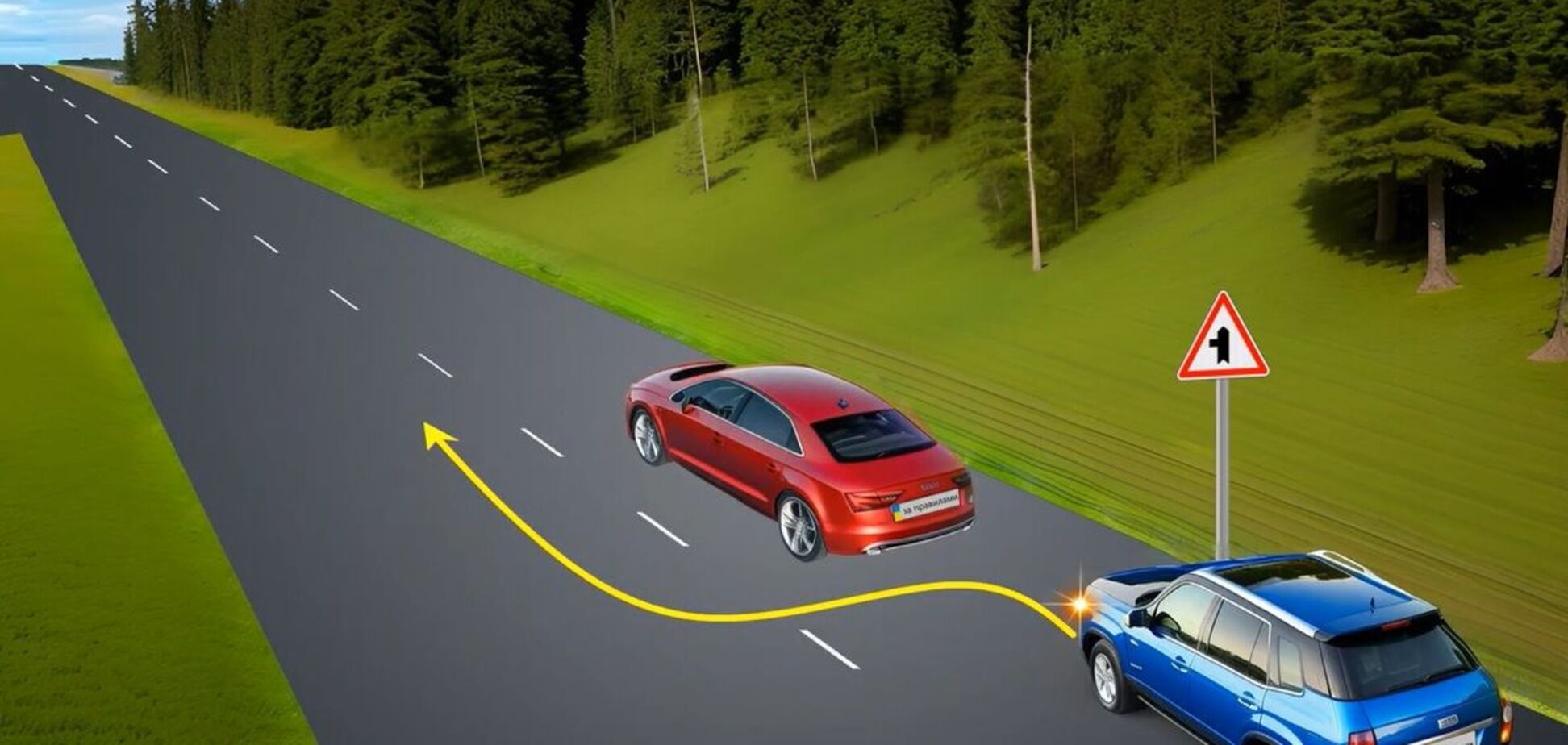 Чи можна виконати обгін? Тести на знання ПДР