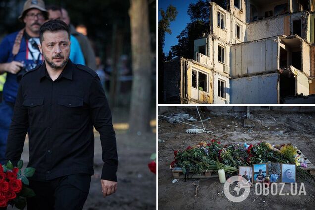 Зеленский посетил дом, в который попала российская ракета