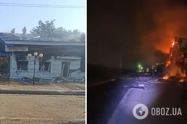 Оккупанты атаковали железнодорожный вокзал в Синельниково на Днепропетровщине. Фото и видео