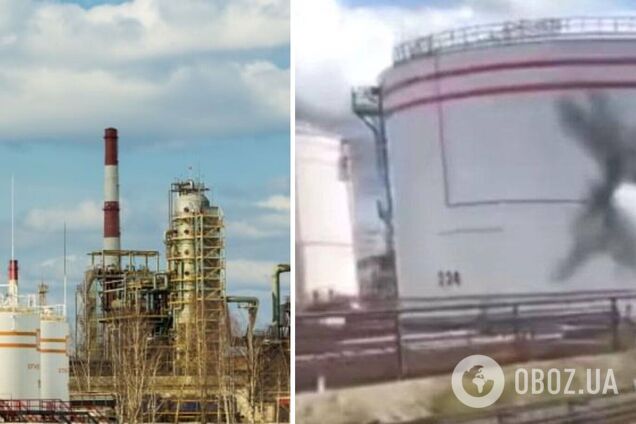 Дрони ГУР атакували російський НПЗ за 2 тисячі кілометрів від України: у цистерні утворилась пробоїна. Фото