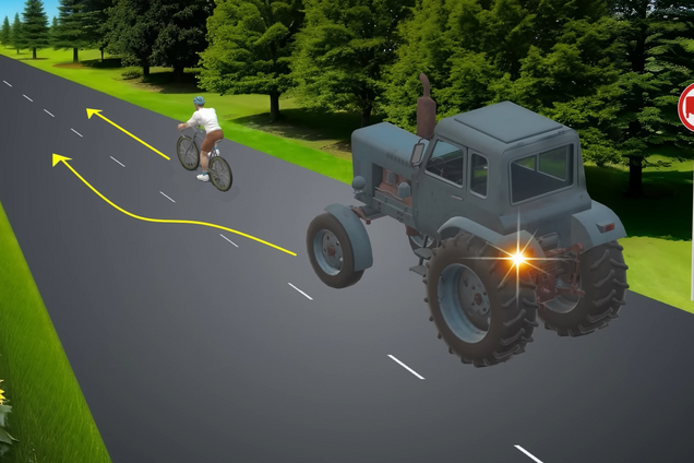 Разрешен ли такой обгон? Задание по ПДД