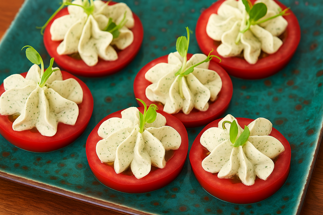 Помідори по-ровенськи зі смачною начинкою: рецепт бюджетної закуски за 2 хвилини