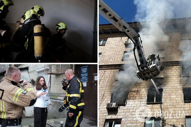 В Киеве во время пожара в многоэтажке спасли пять человек: к сожалению, есть погибший. Фото и видео