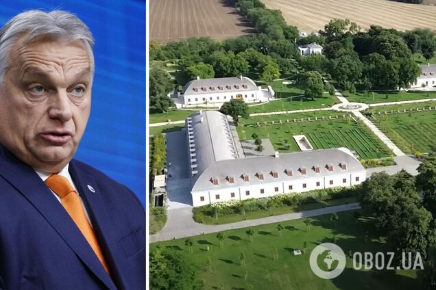 Роскошный особняк Орбана с бассейнами и бальным залом сняли с дрона: политик говорит, что это 'ферма' его отца. Видео