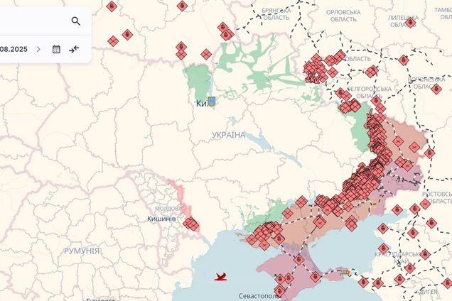 Карта боевых действий Deepstate