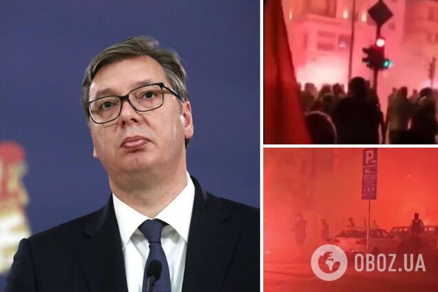 В Сербии протестующие разгромили офисы правящей партии: нескольких задержала полиция