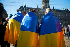 Ілюстрація - учасники мітингу на підтримку України