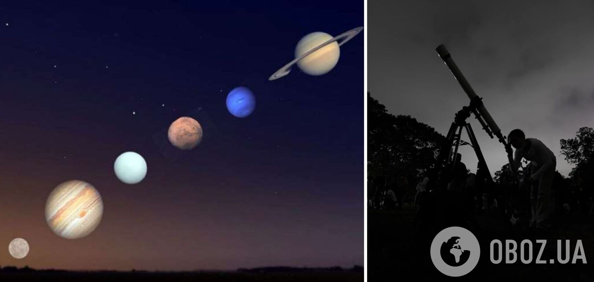 Ищите маленькие точки света: когда украинцы смогут увидеть в небе уникальный 'парад планет'
