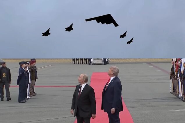 Трамп Путин F-22 на Аляске