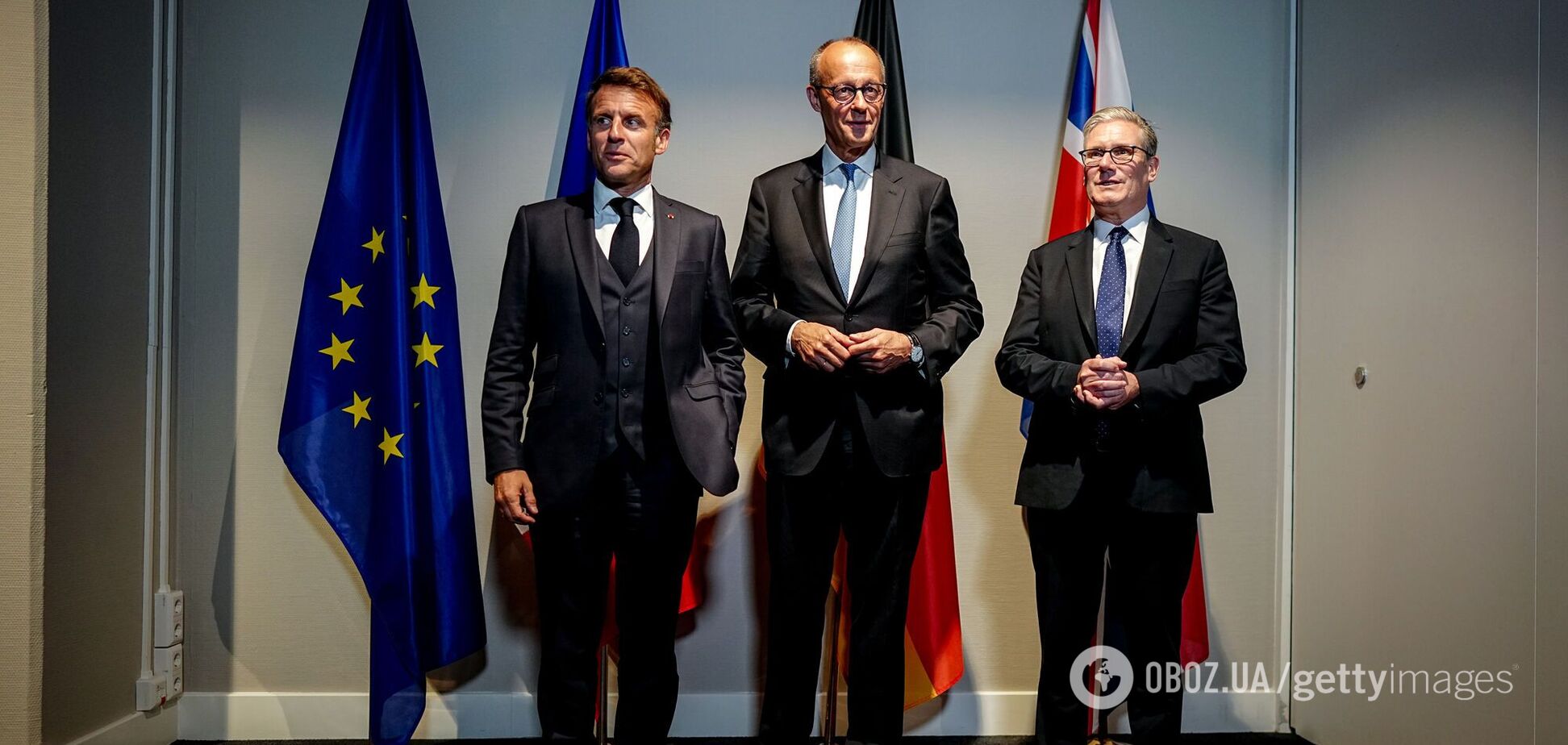Макрон, Стармер і Мерц проведуть термінове засідання 'коаліції охочих': чи поїдуть вони із Зеленським до Трампа