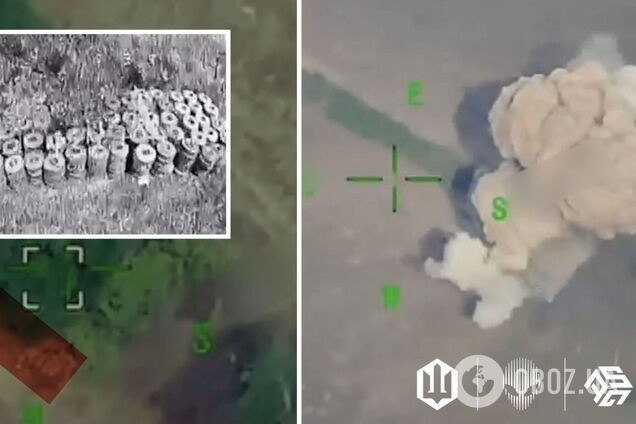 Эффект землетрясения: украинские воины уничтожили одним дроном более 300 противотанковых мин врага. Видео