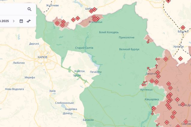 Карта Deepstate 17 августа 2025 года