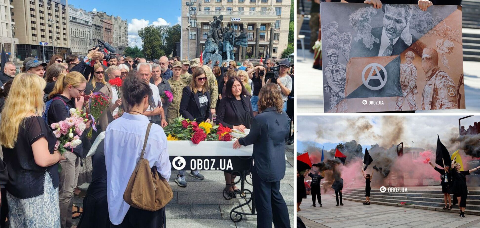 В Киеве попрощались с военным и известным художником Давидом Чичканом. Фото и видео