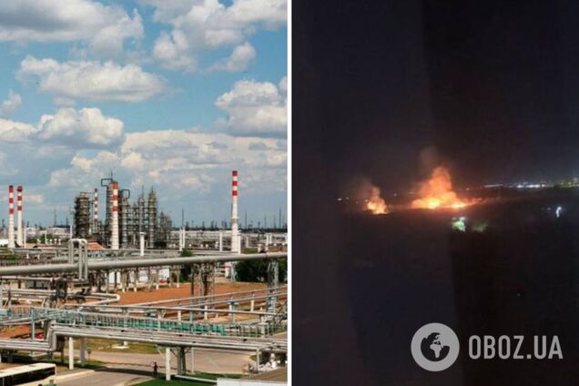 НПЗ в Волгограде снова атаковали дроны: зафиксировано 10 взрывов, вспыхнул пожар. Фото