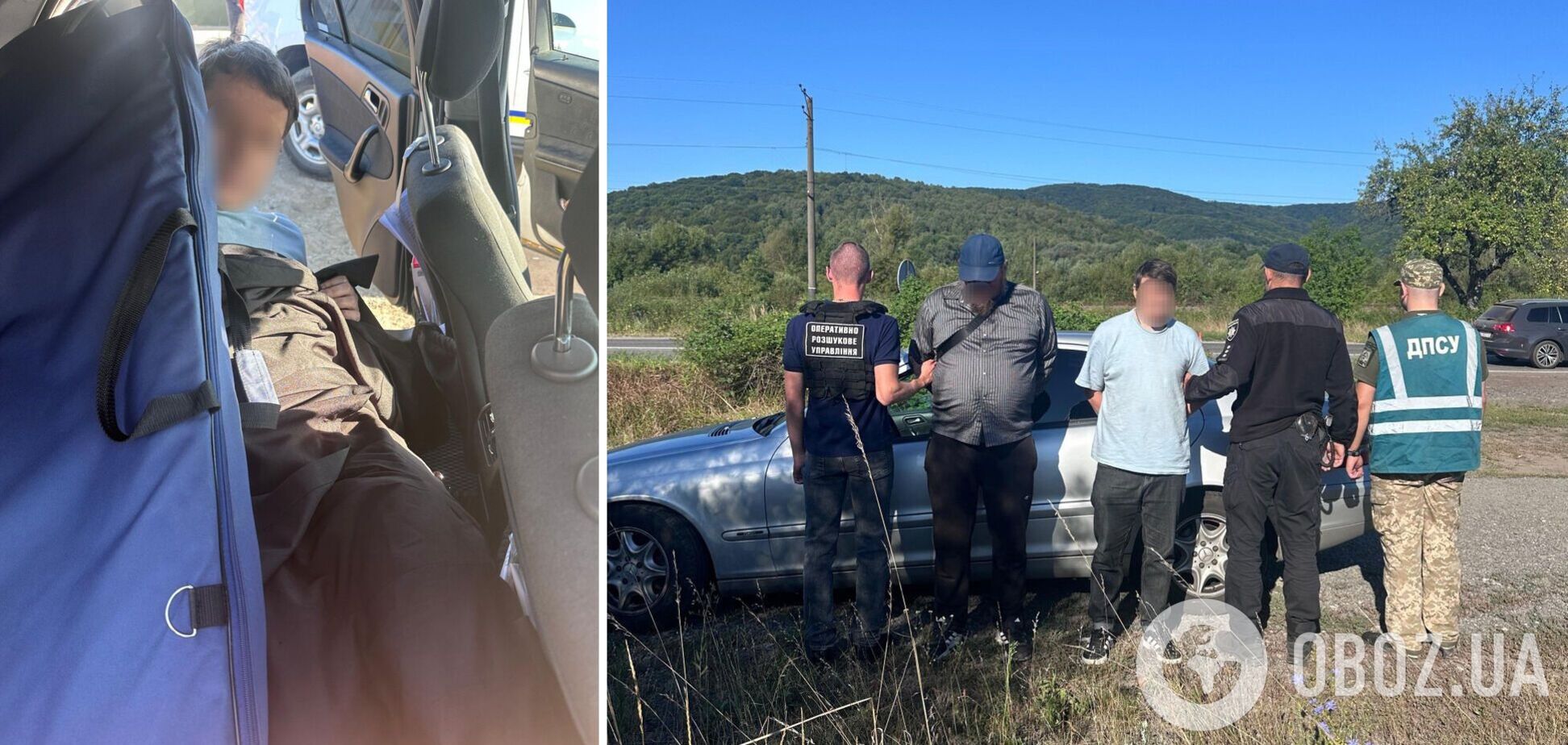 На Закарпатті священник намагався вивезти ухилянта за кордон під рясами: фото з місця