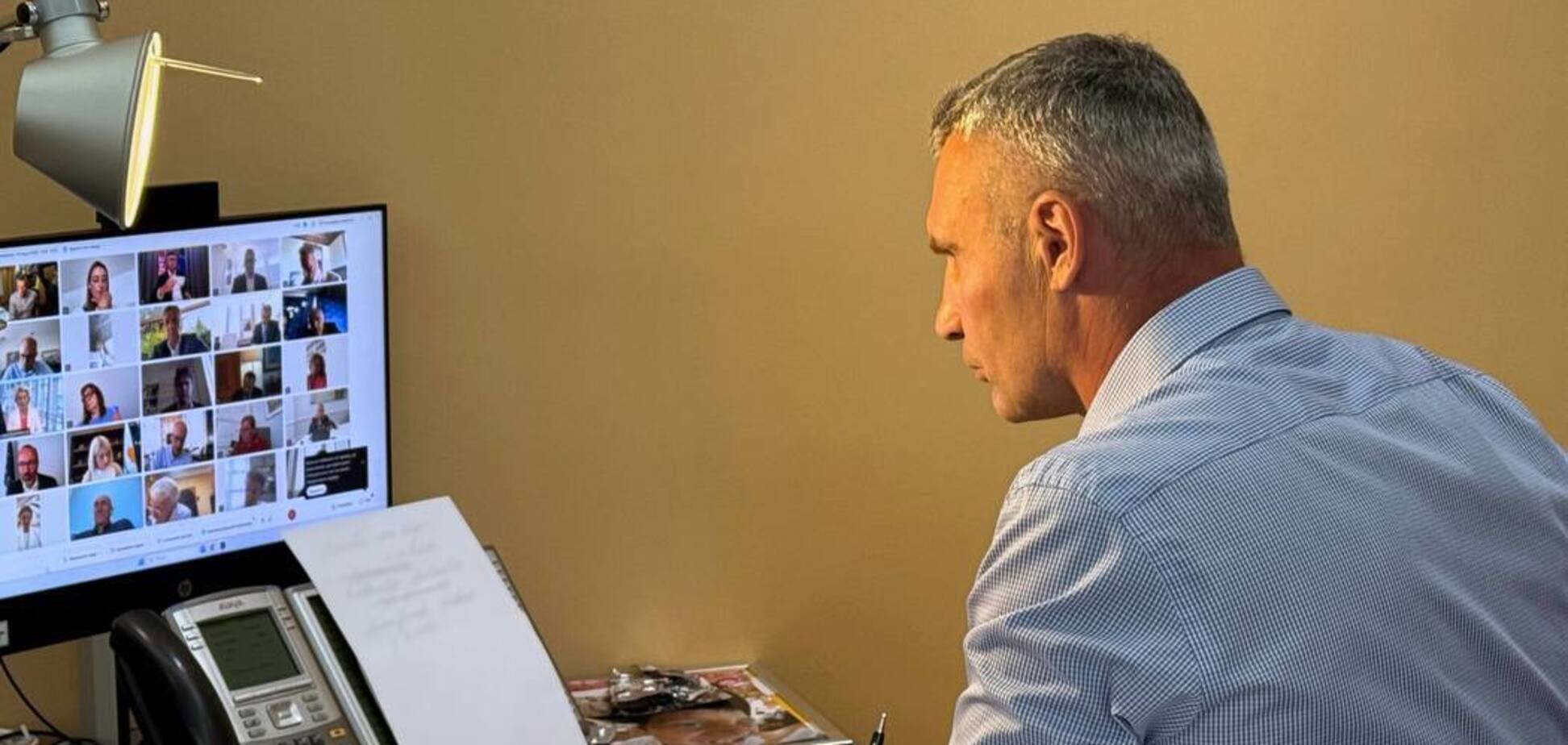 Кличко взяв участь у закритому онлайн-саміті лідерів ЄС щодо перемовин у Вашингтоні