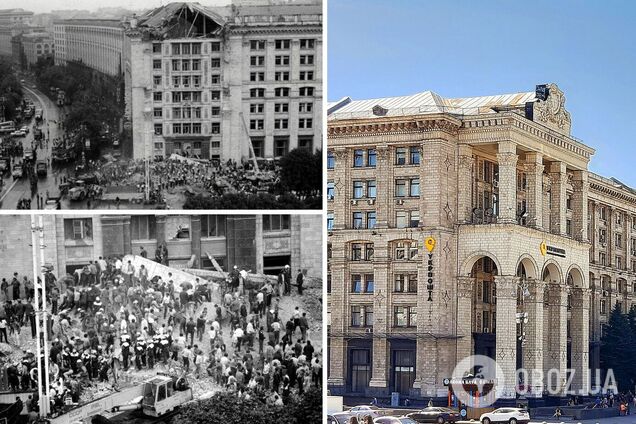 Обрушение части здания Главпочтамта в Киеве: фото и история трагедии, которая произошла 2 августа 1989 года
