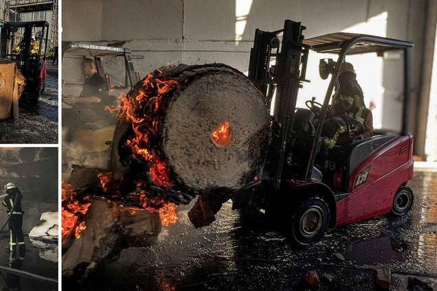 На Київщині понад добу гасили масштабну пожежу, спричинену обстрілом РФ. Подробиці, фото та відео