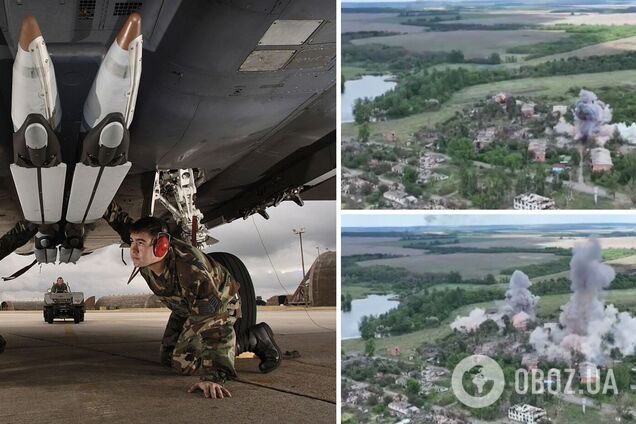 На Харьковщине сразу шесть авиабомб GBU-39 прилетели на позиции россиян: момент удара показали на видео