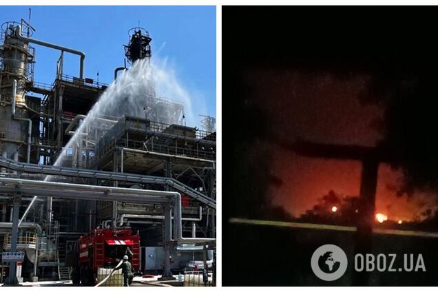 Вогонь було видно здалеку: дрони атакували НПЗ у Ростовській області, почалася пожежа. Відео
