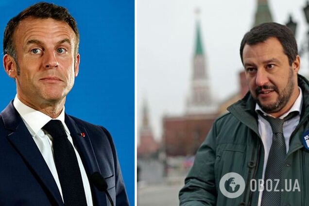'Надінь каску і сам йди': віцепремʼєр Італії розкритикував Макрона через ідею з миротворцями в Україні