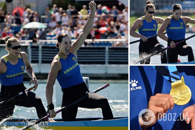 Украина завоевала 'золото' чемпионата мира по гребле, на 0.72 секунды опередив Россию. Видео