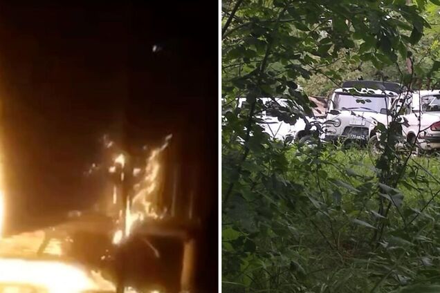 'Атеш' спалили у Краснодарському краї РФ вишку і військові авто. Фото і відео