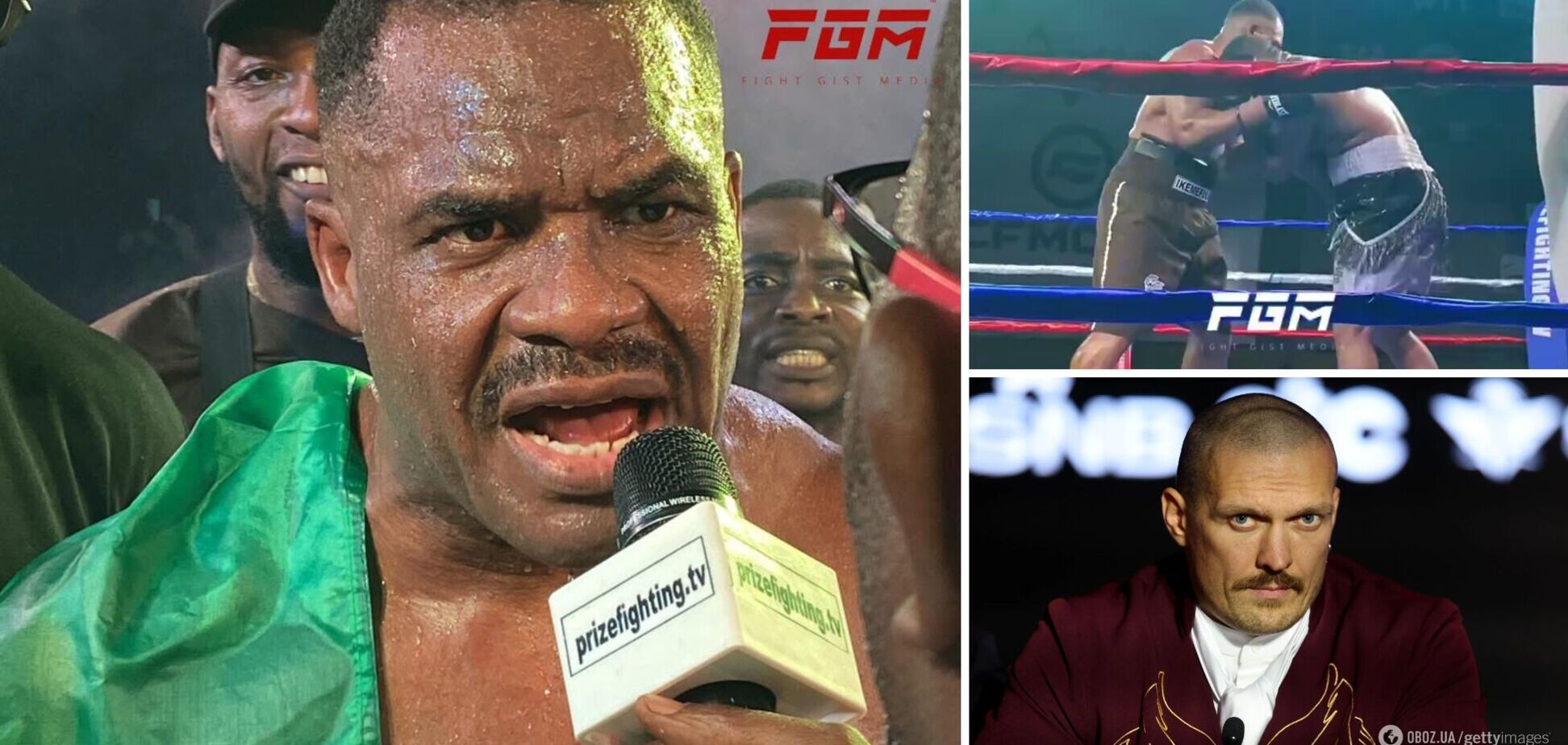 Непереможний 'нігерійський Кличко' переміг нокаутом і кинув виклик Усику. Відео