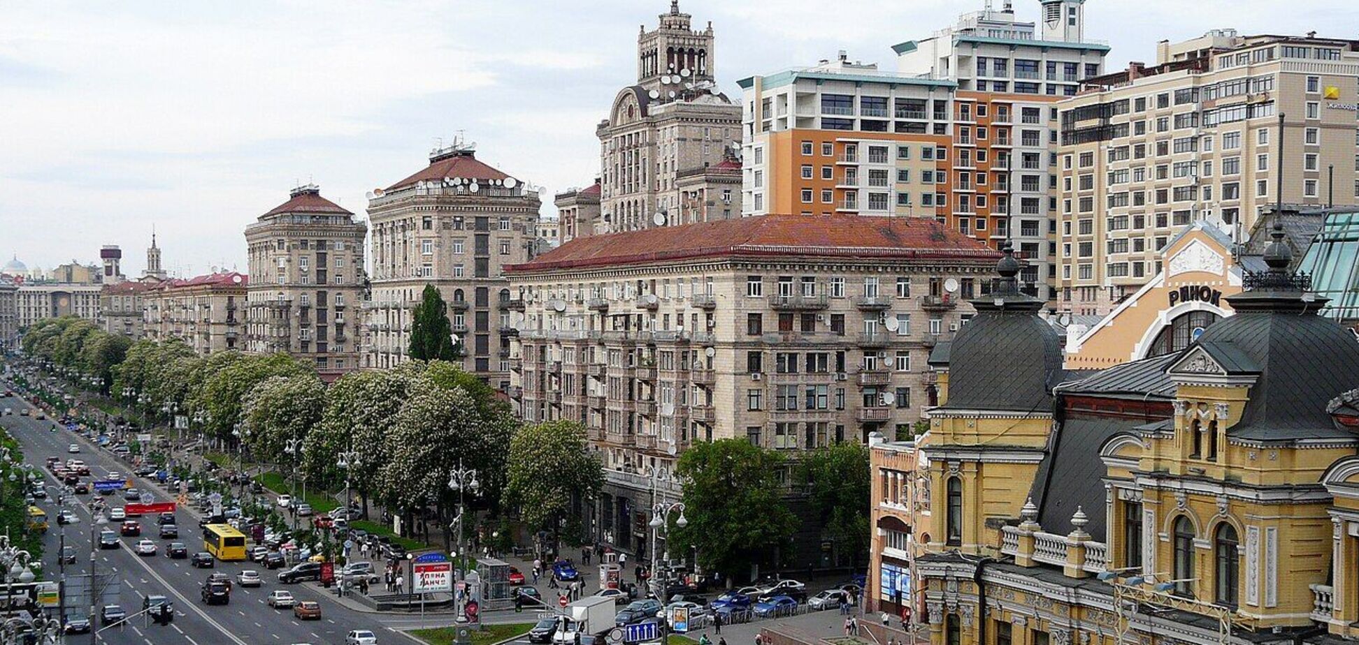 Отстроенный после уничтожения: как выглядел Крещатик в Киеве в 1952 году. Архивное фото