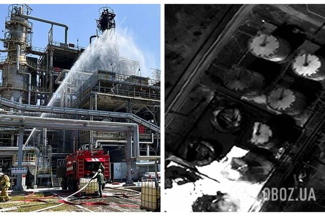 Шість резервуарів знищено повністю: супутникові фото розкрили наслідки атаки дронів на НПЗ у російському Новошахтинську