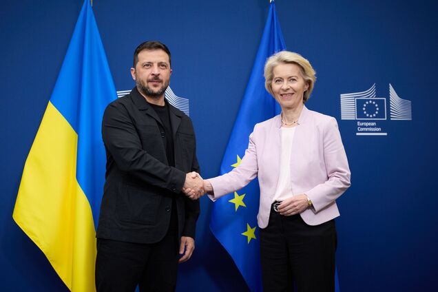 Ілюстрація - Володимир Зеленський та Урсула фон дер Ляєн