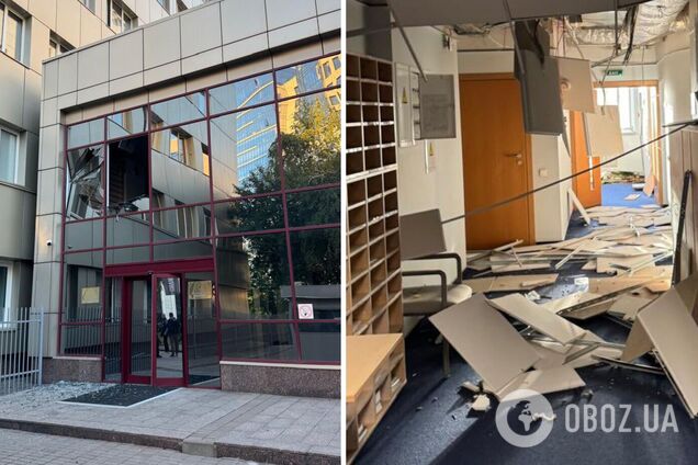 'Это настоящий ответ Москвы на мирные усилия': в Киеве из-за российского удара повреждено здание представительства Евросоюза. Фото