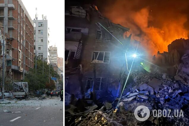 Враг устроил комбинированную атаку на Украину: в Киеве есть разрушения и жертвы. Фото и видео