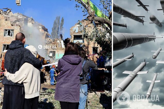 'Один из самых массированных ударов за месяц': карта пролета дронов и ракет во время атаки РФ на Украину 28 августа