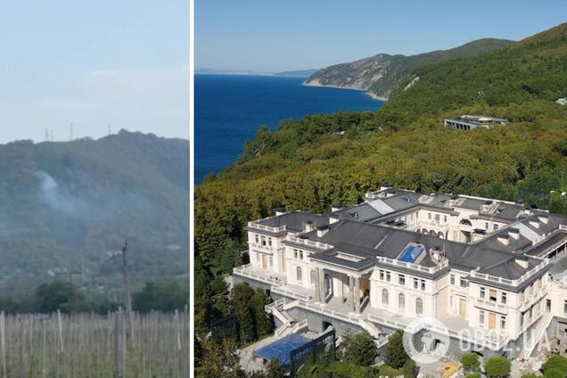 Український дрон викликав пожежу в лісі поряд із палацом Путіна в Геленджику: з'явились подробиці