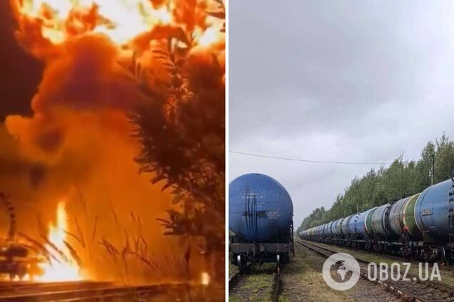 У Росії знищили інфраструктуру вузлової залізничної станції Твер: пролунав потужний вибух. Відео