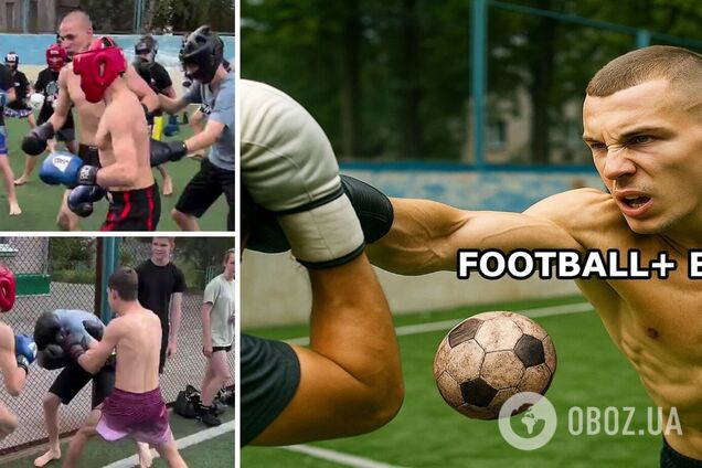 В Україні поєднали футбол і бокс, придумавши новий вид спорту. Відео збирає мільйони переглядів