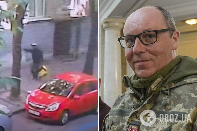 Убийство Парубия во Львове - момент стрельбы попал на камеры наблюдения