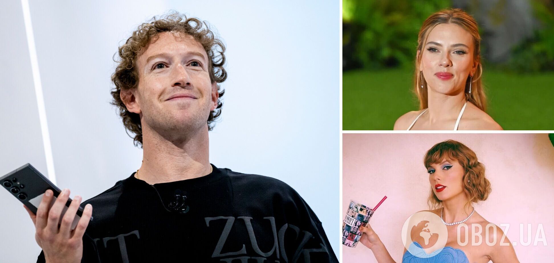Марк Цукерберг втрапив у скандал через чат-боти Тейлор Свіфт, Скарлетт Йоганссон та інших зірок: пропонують інтим і кличуть на побачення