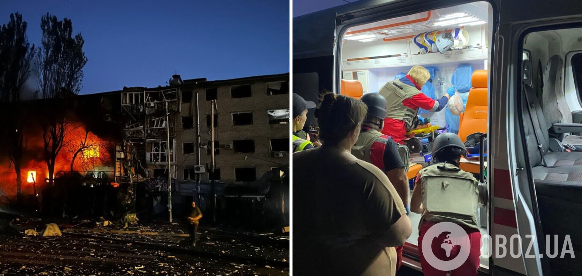 Разрушения, боль и слезы: полиция показала видео первых минут после удара врага по Запорожью